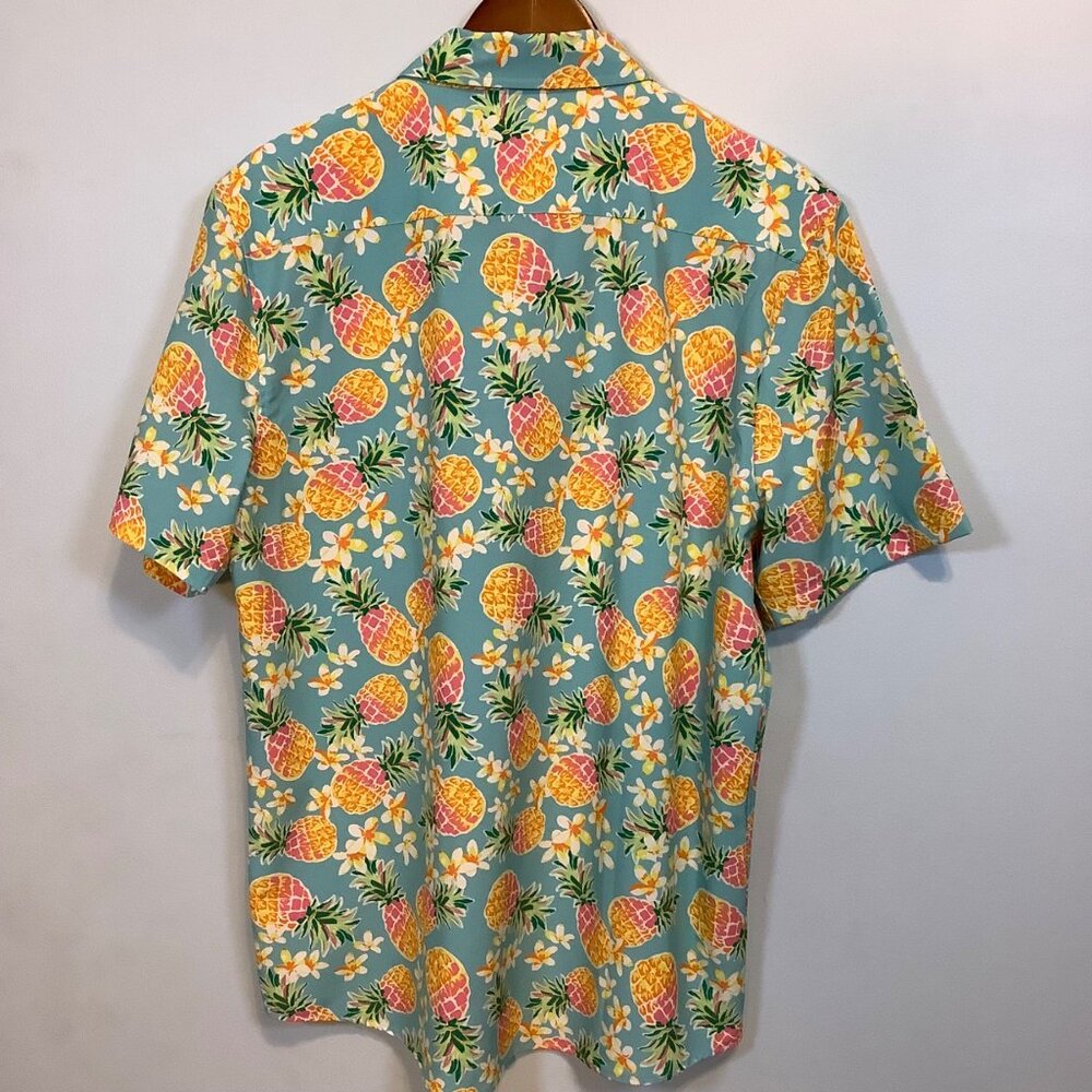 Southern Shirt Company Party Collection Mens L Short Sleeve Button Up Pineapple - Picture 5 of 9